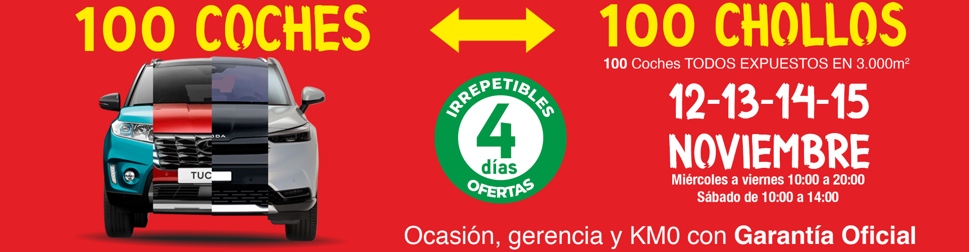 1920 x 500 100 coches 100 chollos