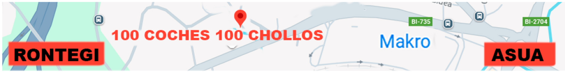 Mapa Ubicacion 100 coches 100 chollos